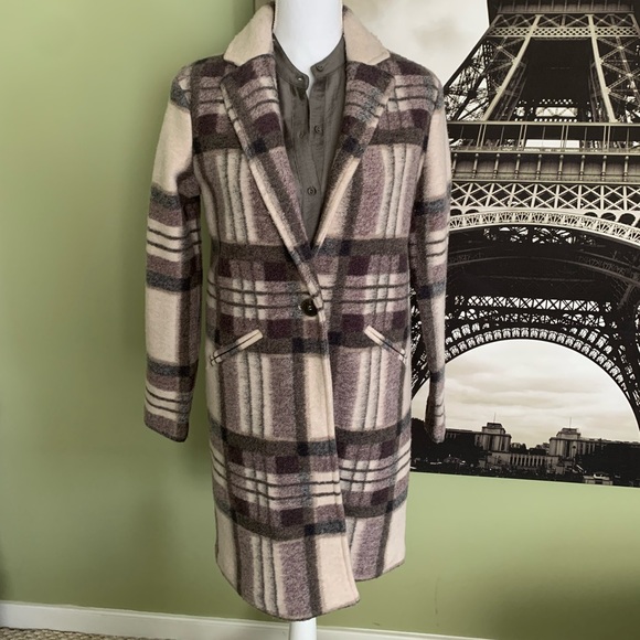 NEW Kenar Lavender, Gray and Cream Day Coat XS - Picture 3 of 5